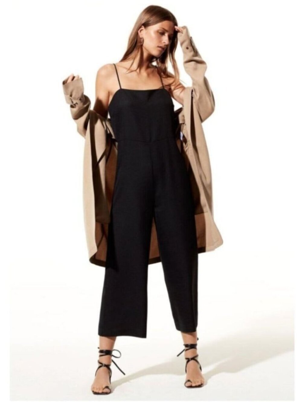 Aritzia Babaton Estaban Skinny Strap Jumpsuit Black Size 00